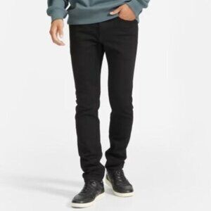 Everlane Men The Skinny 4 Way Stretch Organic Cotton Jean | Uniform Black 29x28